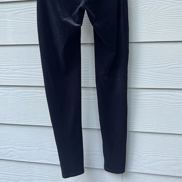 Spanx Women's High Waisted Black Pull On Velvet Slimming Leggings size Small - Picture 7 of 10